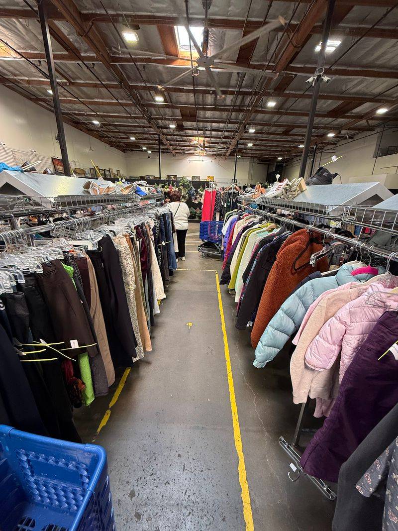 Clothing Racks Sorted by Size