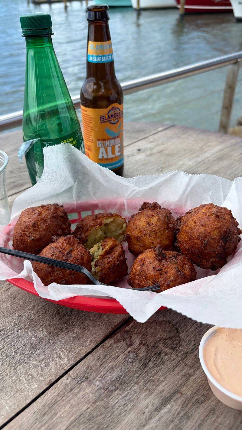 Coconut Shrimp, Conch Fritters, and a Bowl of Chowder