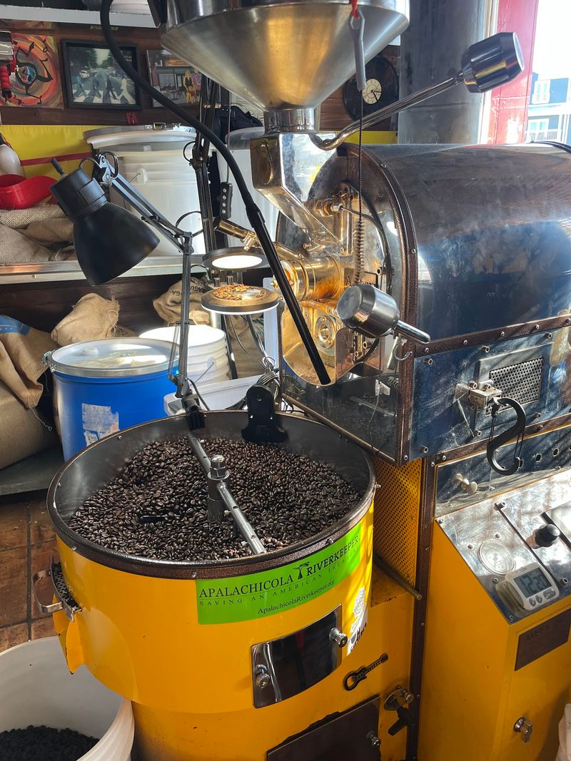Coffee Roasted Right Behind the Counter Coffee Roasted Right Behind the Counter