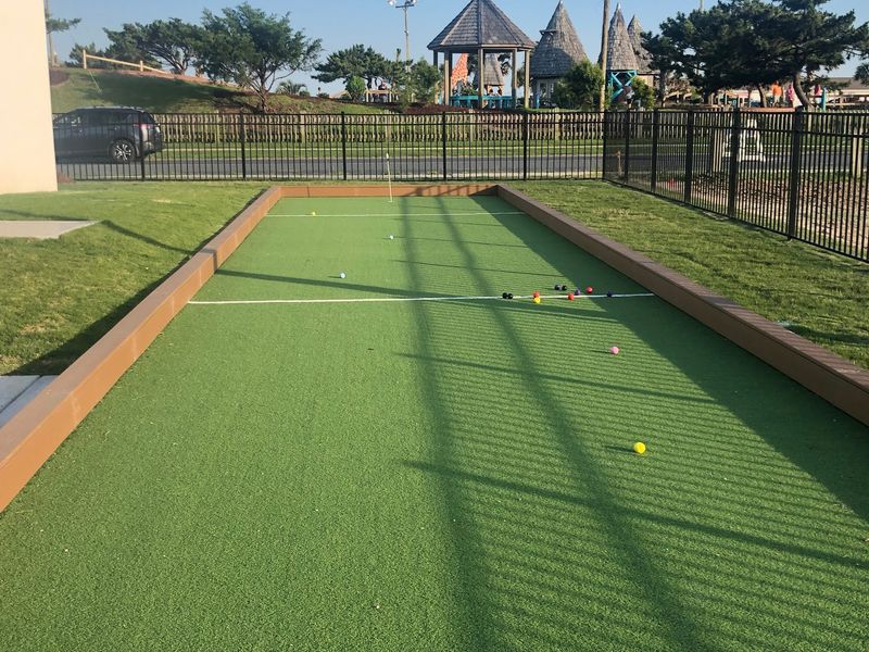 Courts for Pickleball, Hoops, and Bocce Courts for Pickleball, Hoops, and Bocce
