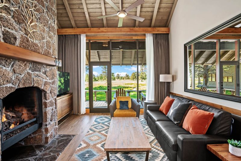 Cozy Rooms With Fireplaces and Decks