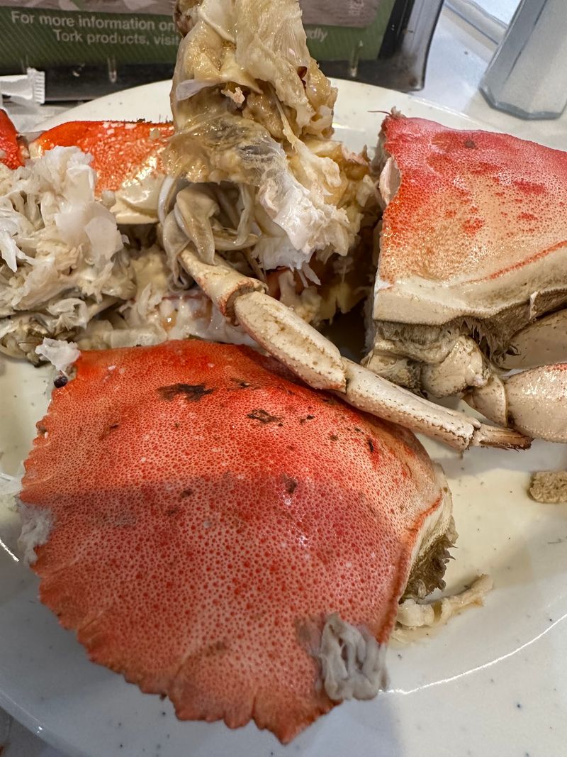 Crab Legs and Blue Crabs on the Line