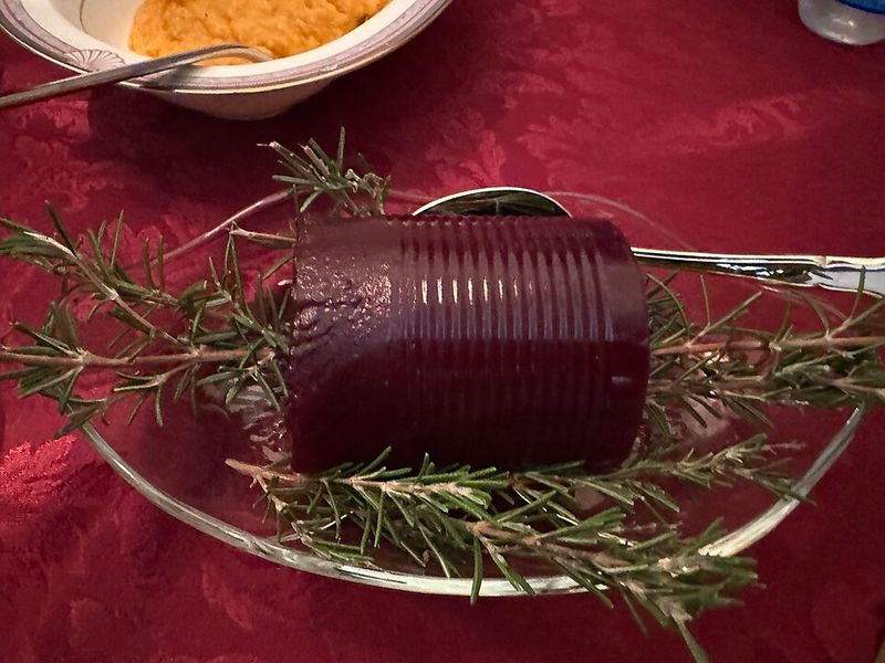 Cranberry Jelly (from a can, ridged) Cranberry Jelly (from a can, ridged)