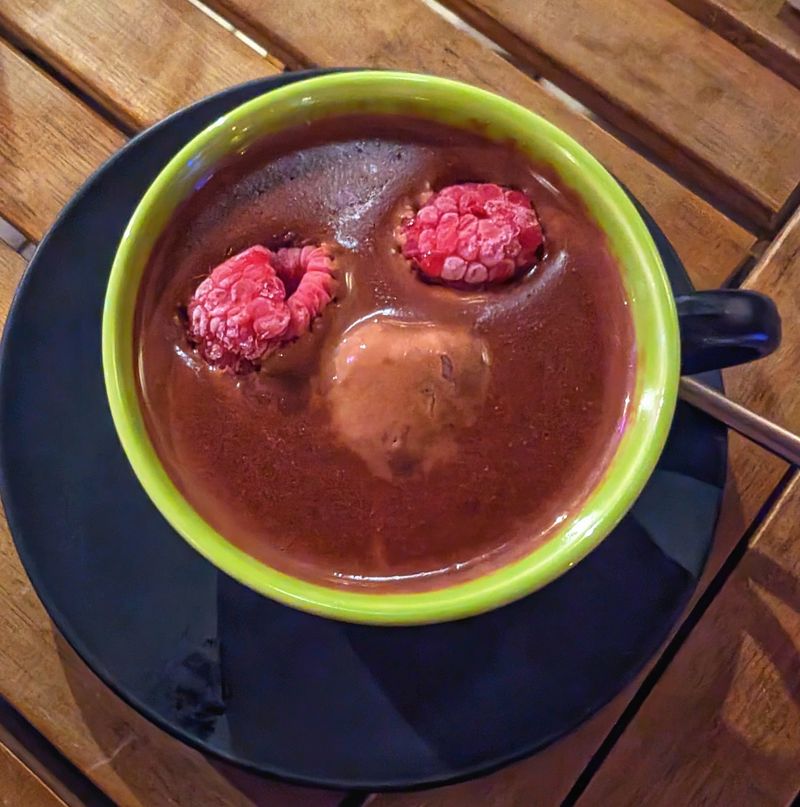 Dark Hot Chocolate and Homemade Sweets