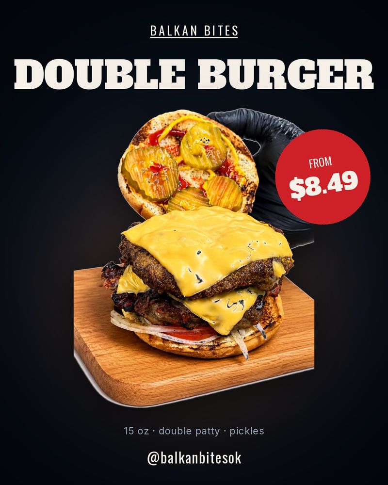 Double Balkan Burger, a Serious Appetite Challenge Double Balkan Burger, a Serious Appetite Challenge