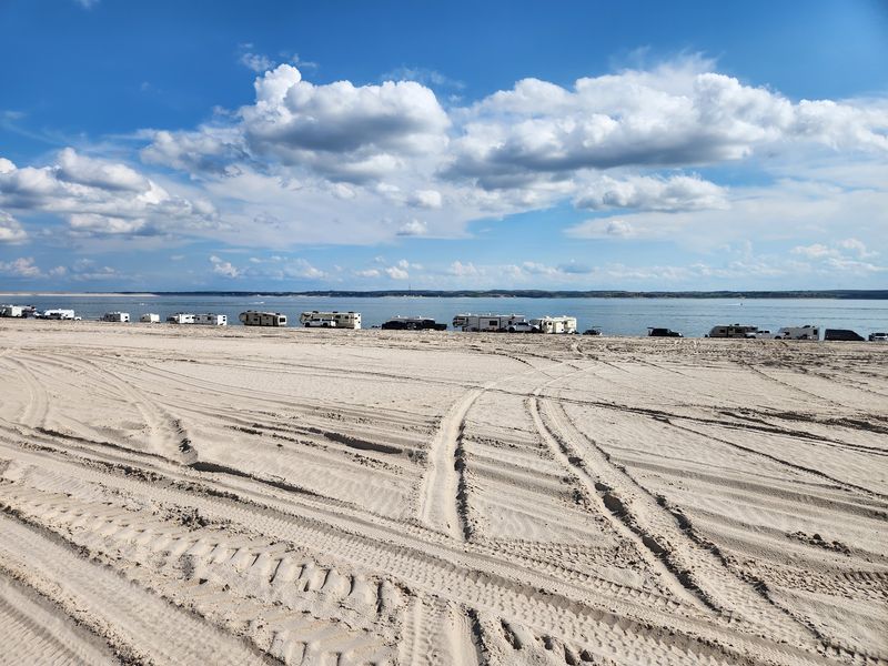 Driving Right Onto the Sand