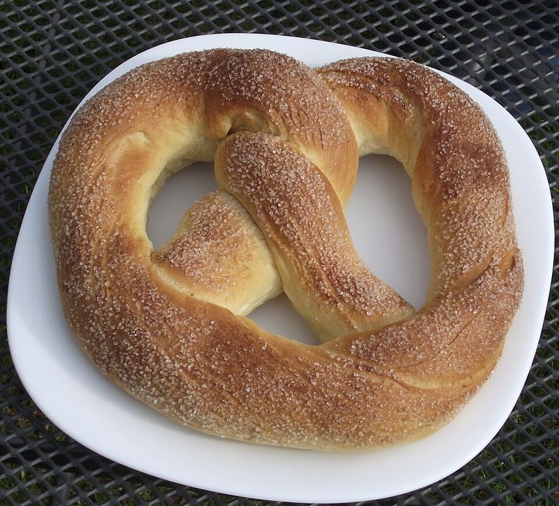 Eating Pretzels