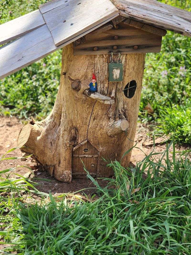 Fairy Houses Hidden Among the Leaves