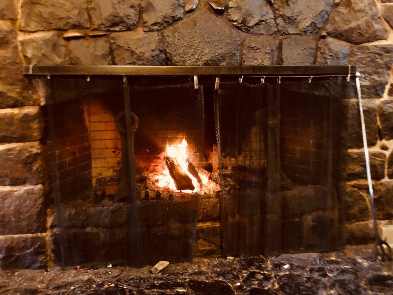 Fireplace Warmth and Rustic Charm