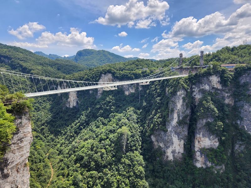Glass Bridge and Grand Canyon Glass Bridge and Grand Canyon