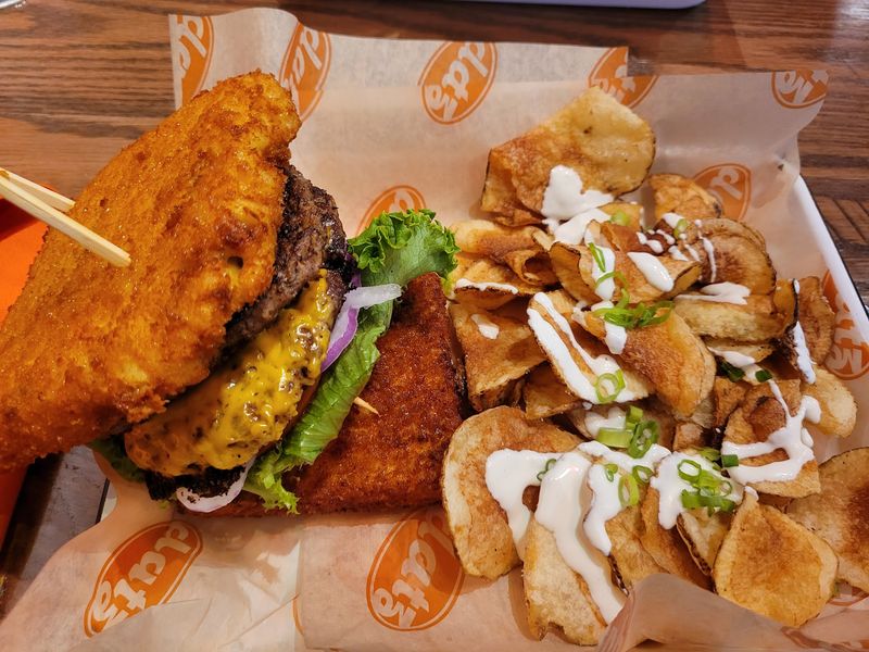 Grilled Cheese Buns and Hand-Shaved Chips Grilled Cheese Buns and Hand-Shaved Chips