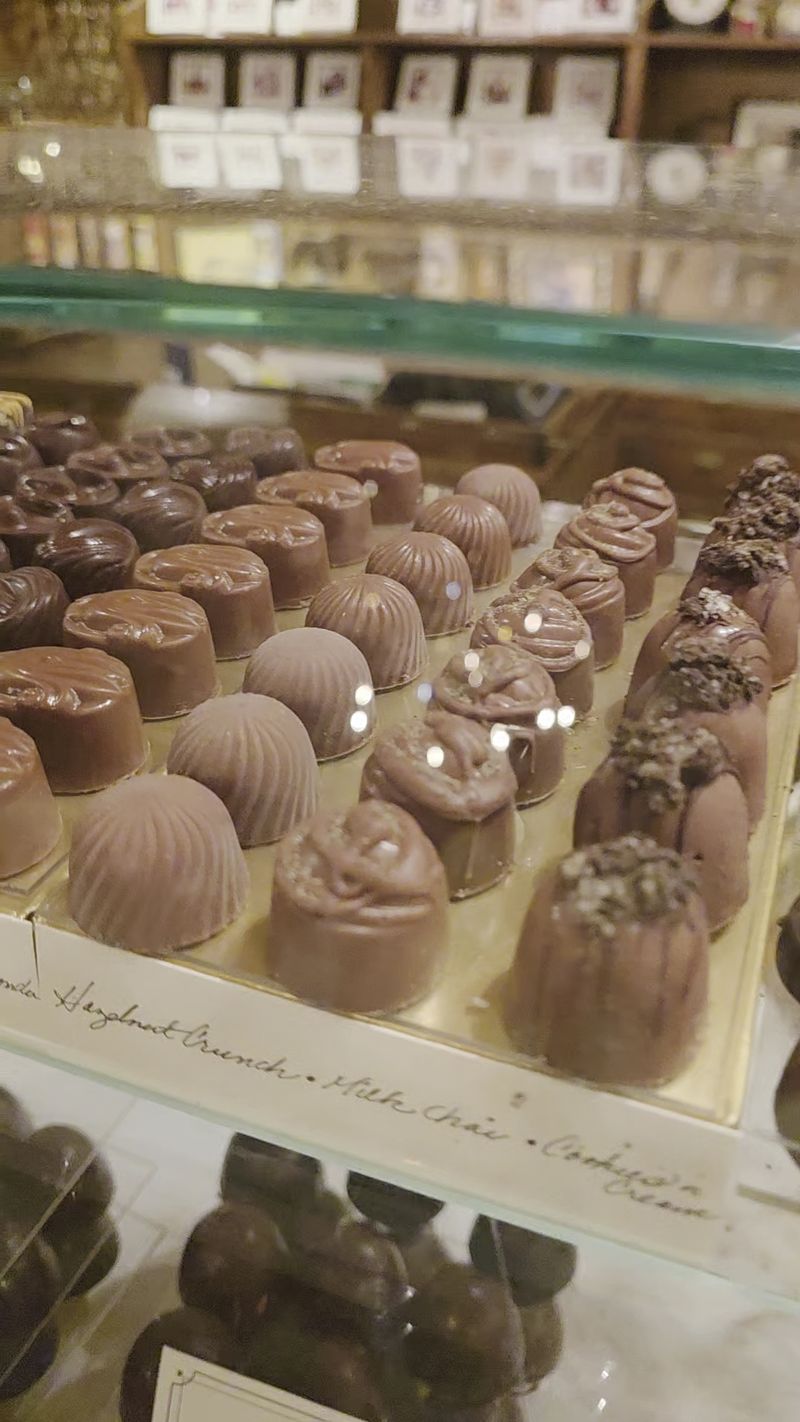 Handmade Truffles Behind the Glass Handmade Truffles Behind the Glass