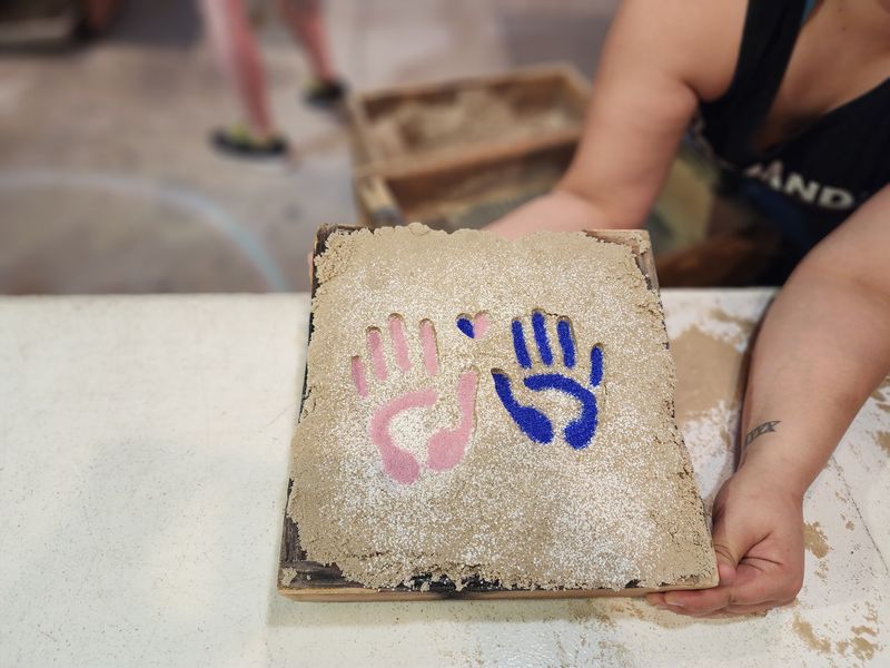 Handprints made together Handprints made together