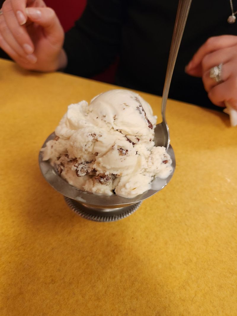 Homemade ice cream at the center Homemade ice cream at the center