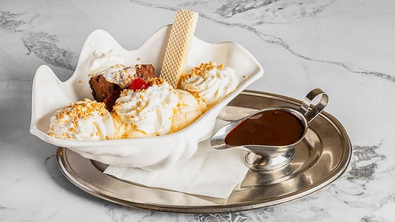 Hot Fudge Served in Its Own Little Boat Hot Fudge Served in Its Own Little Boat