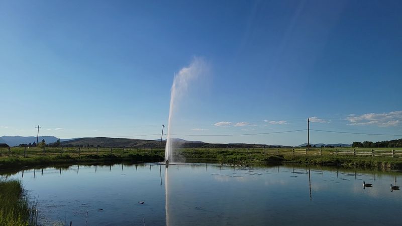 Hot Springs Ponds and High Desert Scenery Hot Springs Ponds and High Desert Scenery