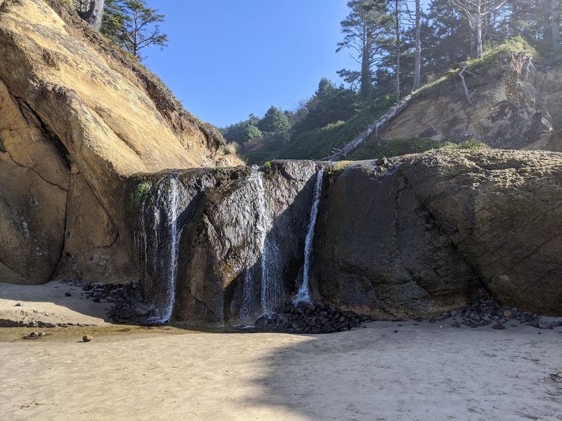 Hug Point Falls and Its Seasonal Show