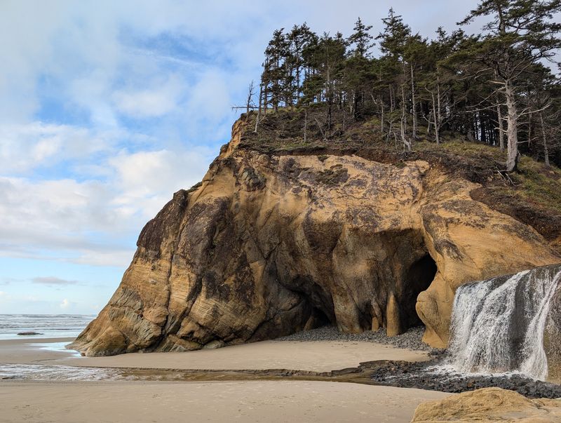 Hug Point State Recreation Site, Arch Cape, OR Hug Point State Recreation Site, Arch Cape, OR