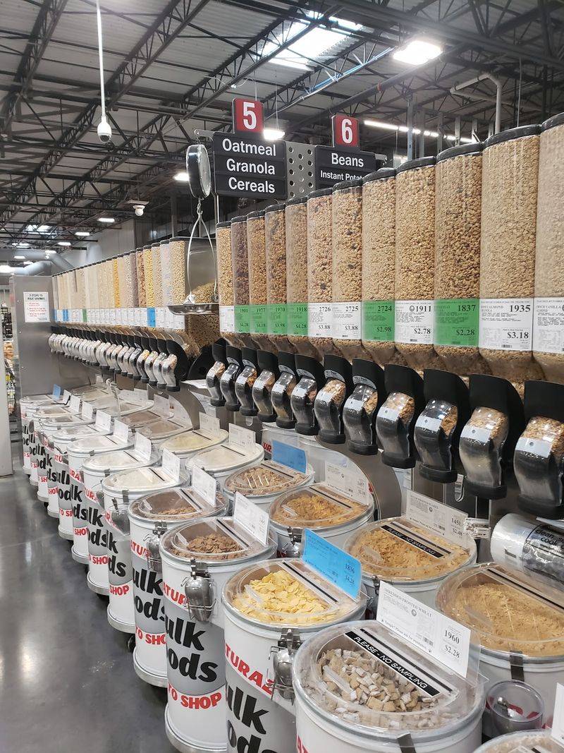 Huge Bulk Bins Full of Trail Mix and Nuts Huge Bulk Bins Full of Trail Mix and Nuts
