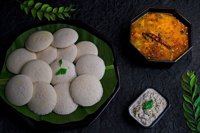 Idli and Sambar, India Idli and Sambar, India