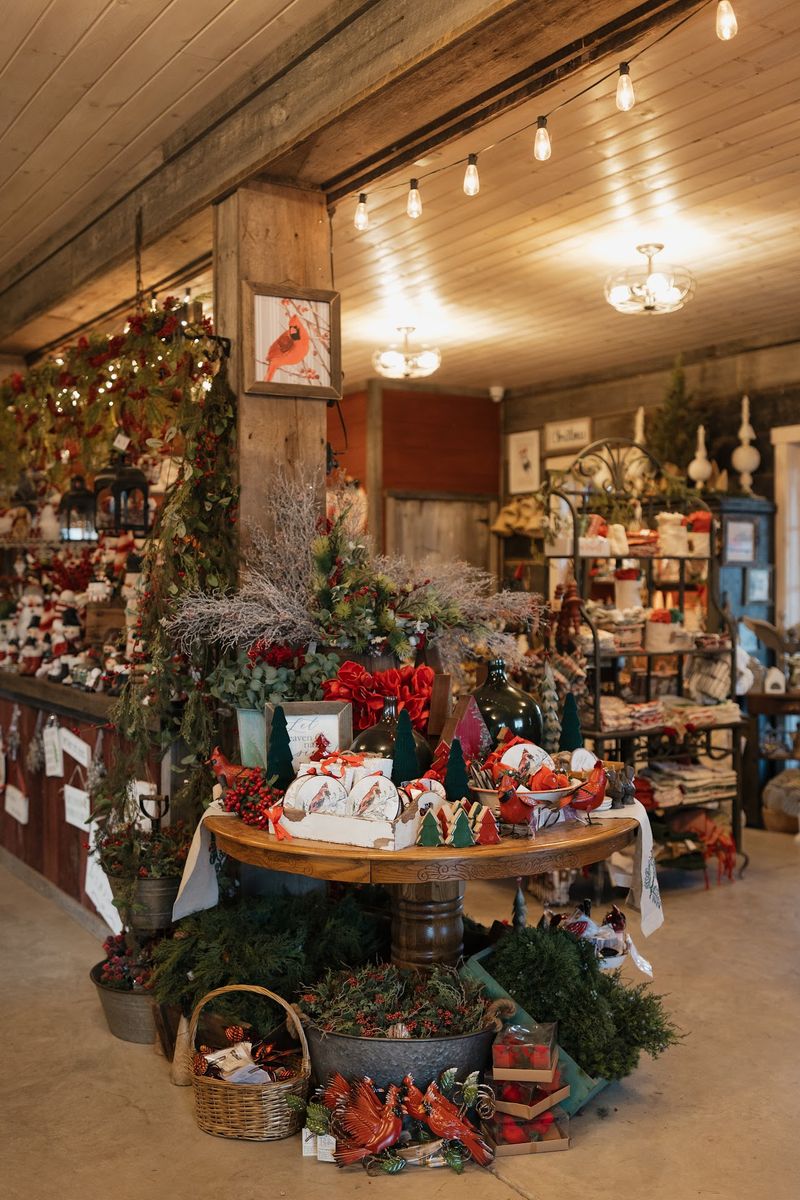 Inside the Christmas Barn Inside the Christmas Barn