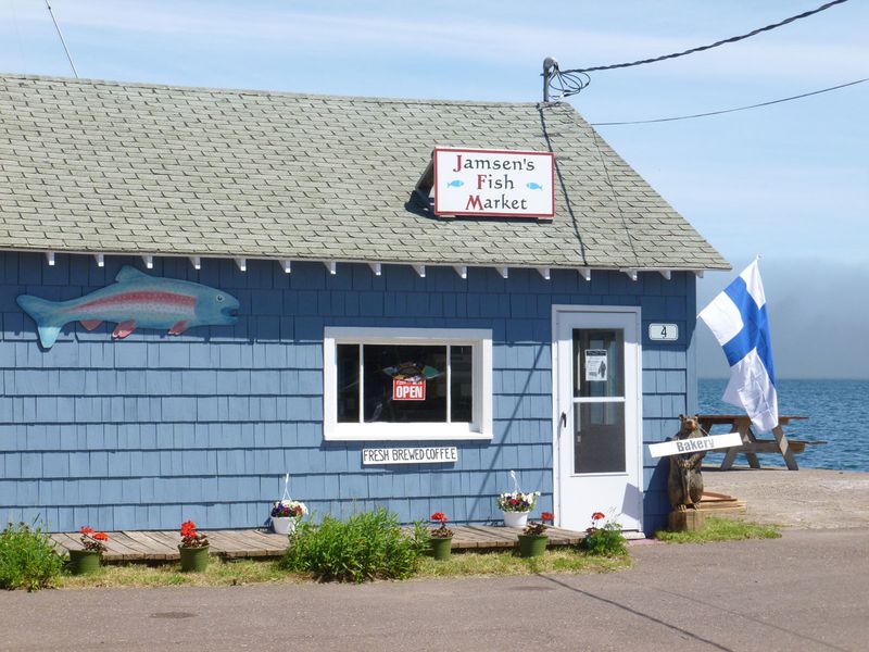 Jamsen's Fish Market & Bakery, Copper Harbor, Michigan Jamsen's Fish Market & Bakery, Copper Harbor, Michigan