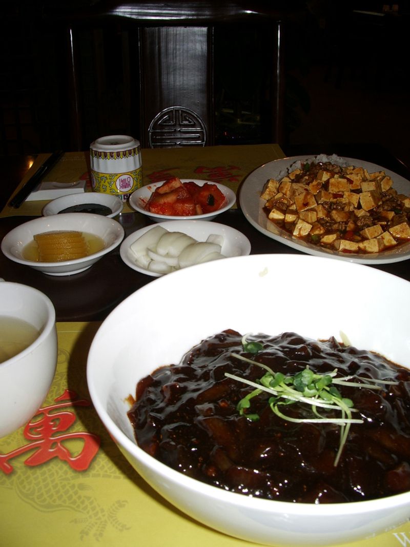Jjajangmyeon (Black Bean Noodles)