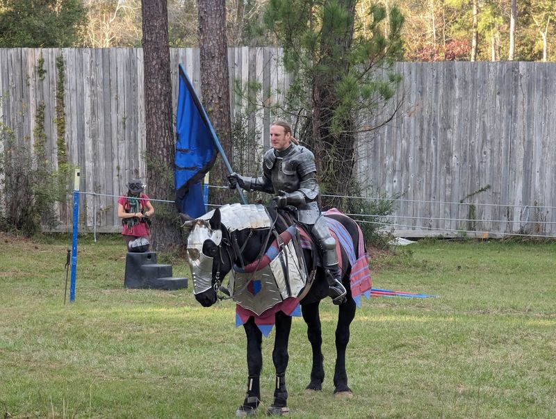 Jousting Knights on Horseback