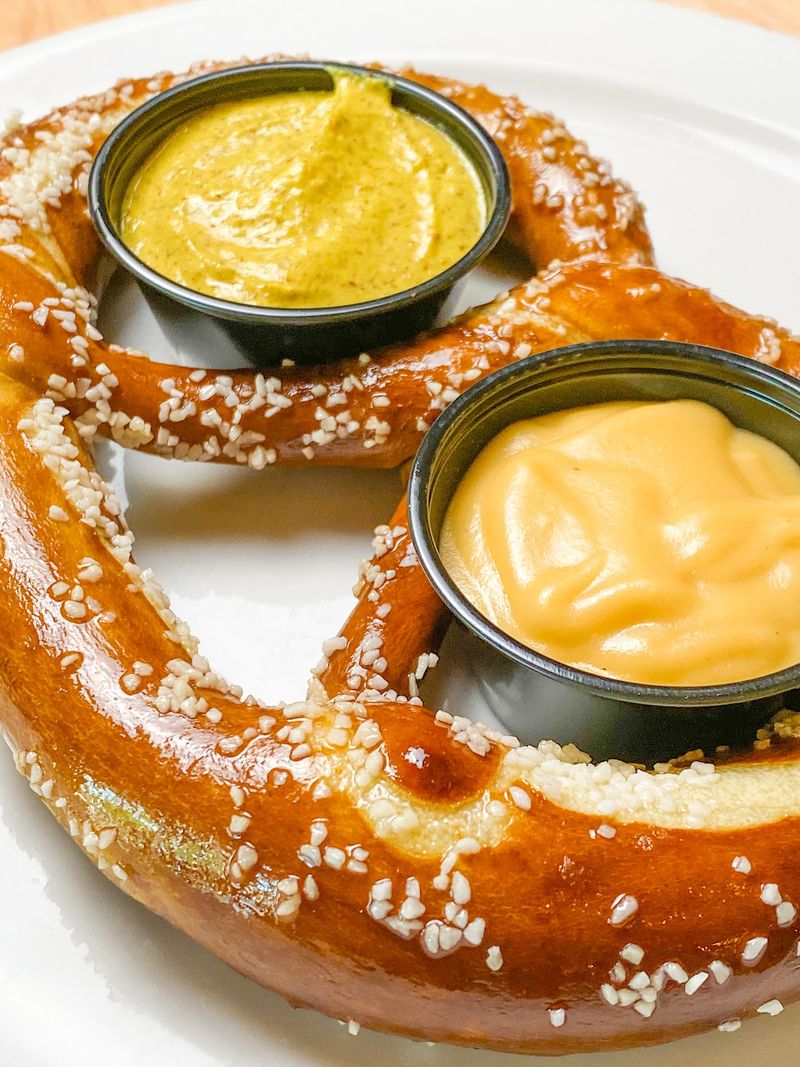 Jumbo Pretzels, Schnitzel, and Reuben Egg Rolls