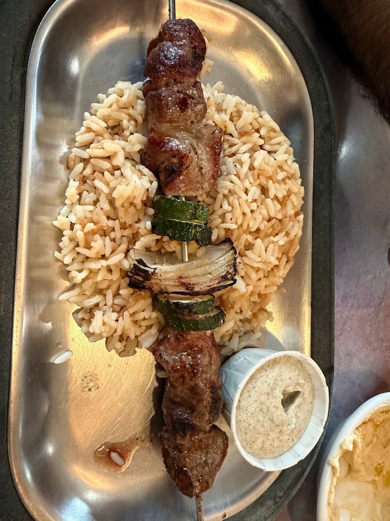 Kabobs Over Garlic Butter Rice Kabobs Over Garlic Butter Rice