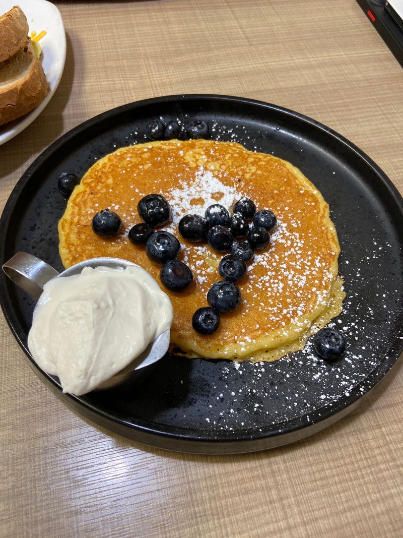 Lemon Ricotta Pancakes and Whipped Cream Lemon Ricotta Pancakes and Whipped Cream