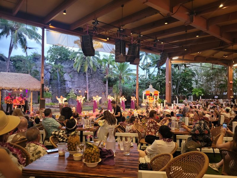 Live Hawaiian Music in the Courtyard