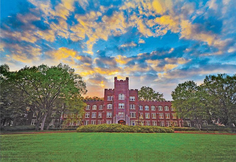 Lovely Brick Buildings and Peaceful Lawns Lovely Brick Buildings and Peaceful Lawns