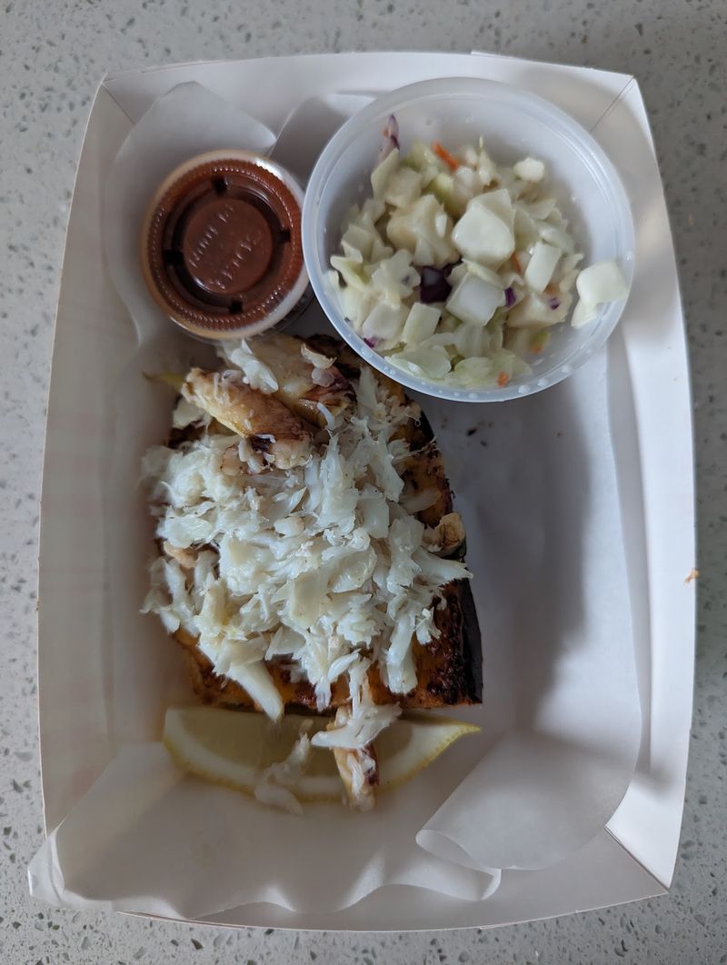 Melts, Crab Cakes and Pineapple Slaw