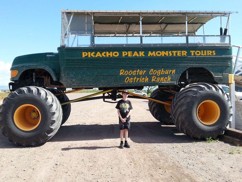Monster Truck Safari and Ostrich Fishing