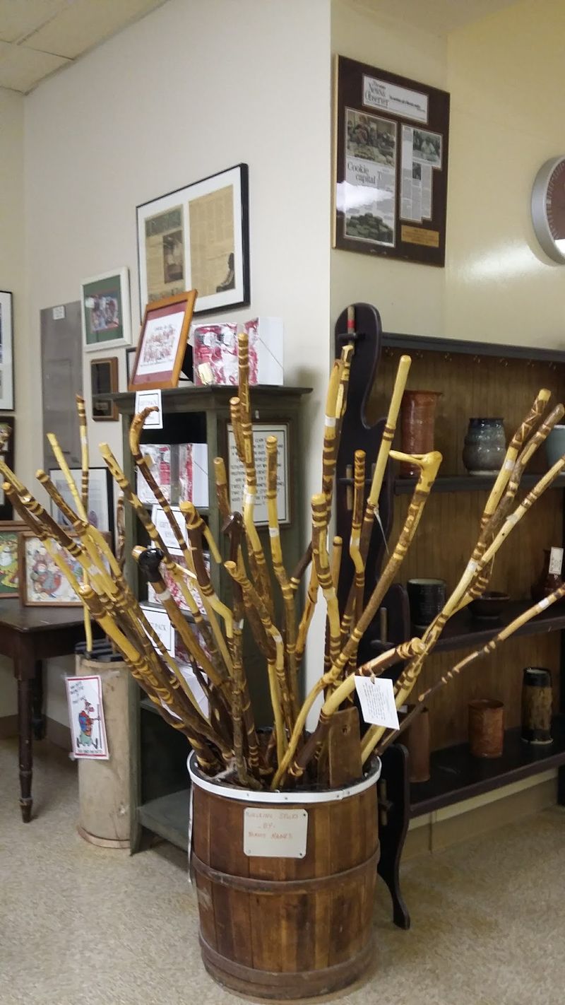 Mr. Hanes and His Hand-Carved Canes