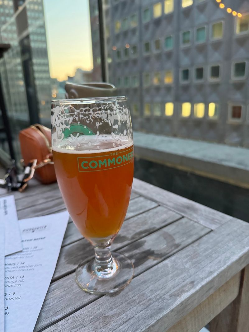 Nine Floors Up at the Biergarten Nine Floors Up at the Biergarten