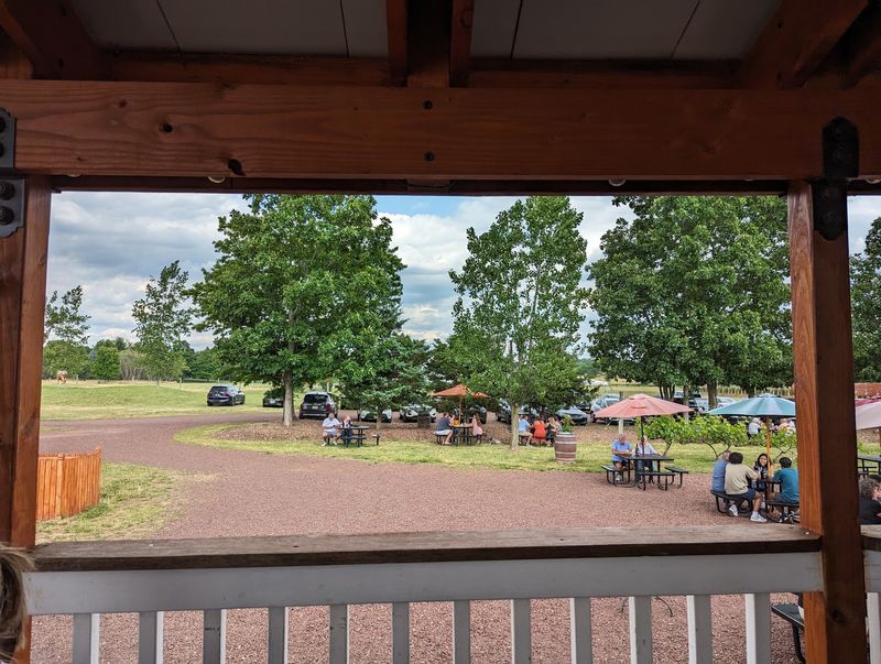 Outdoor Tables and a Covered Porch