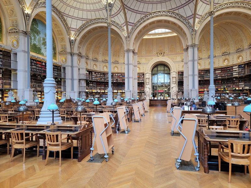 Oval Room at the Bibliothèque Nationale de France, Paris, France