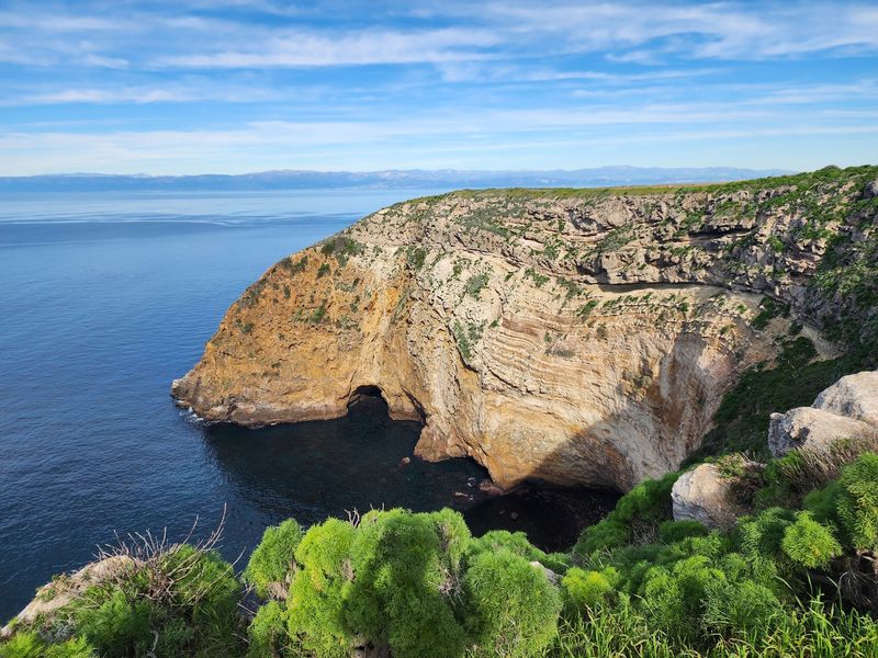 Painted Cave by Boat