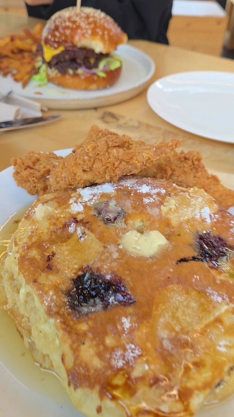 Pancakes That Hide Blackberries and Brie