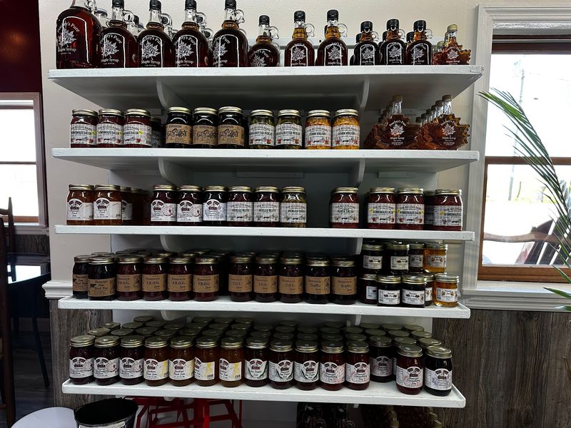 Pantry Shelves Stocked With Sweet Extras