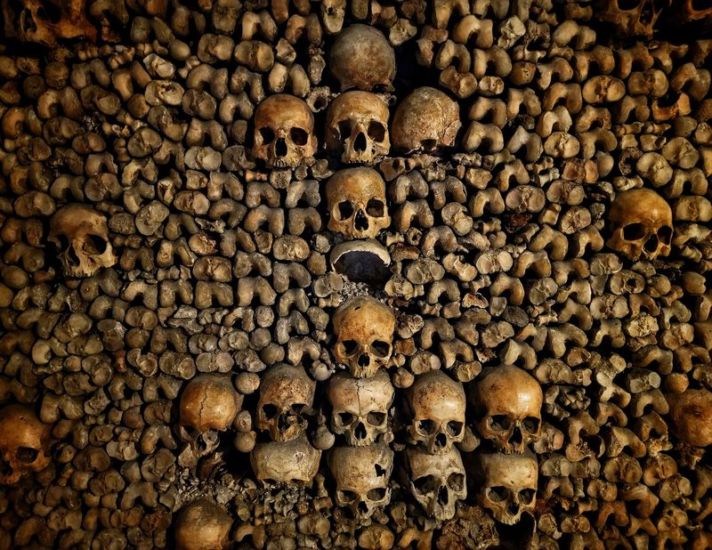 Paris Catacombs, Paris, France Paris Catacombs, Paris, France