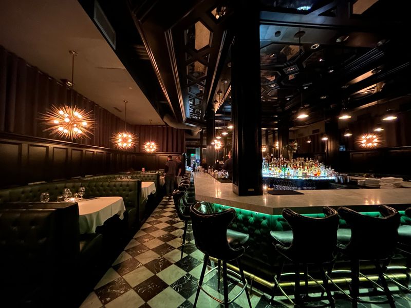 Piano Notes and a Lively Bar Scene