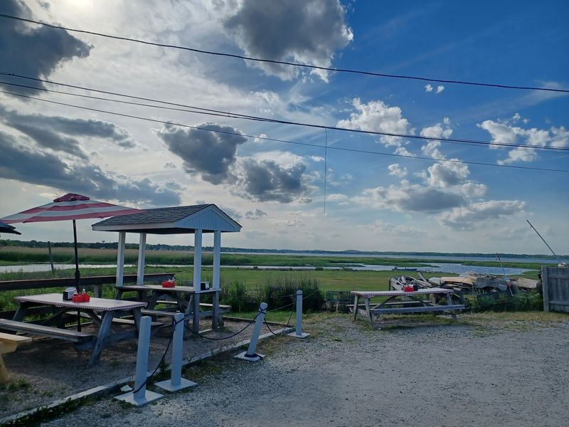 Picnic Tables Facing the Salt Marsh Picnic Tables Facing the Salt Marsh