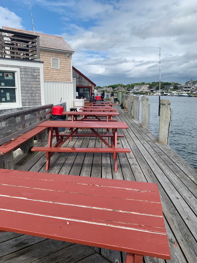 Picnic Tables With a Front-Row Marina Show Picnic Tables With a Front-Row Marina Show