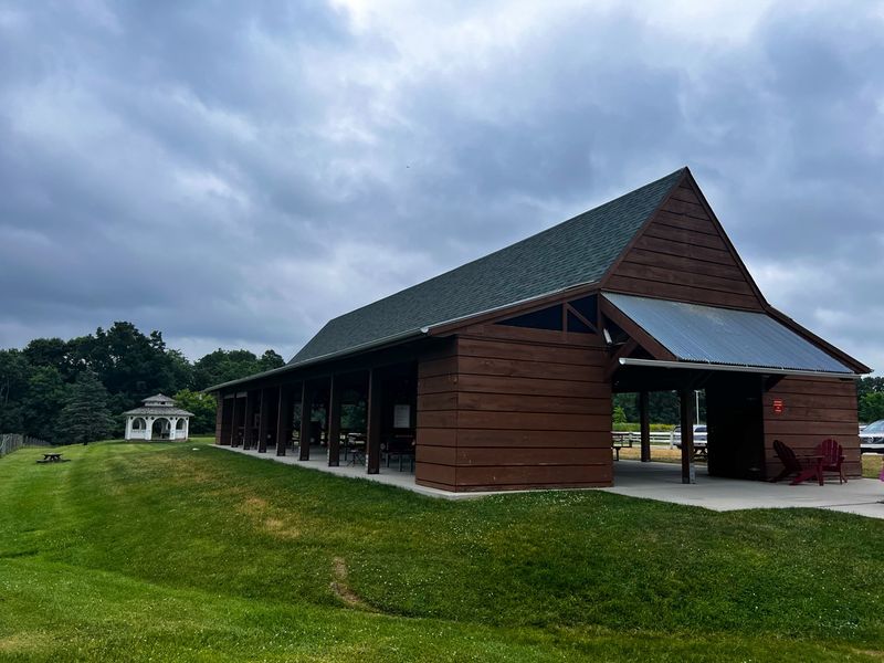 Picnic Tables and a Little Farm Store
