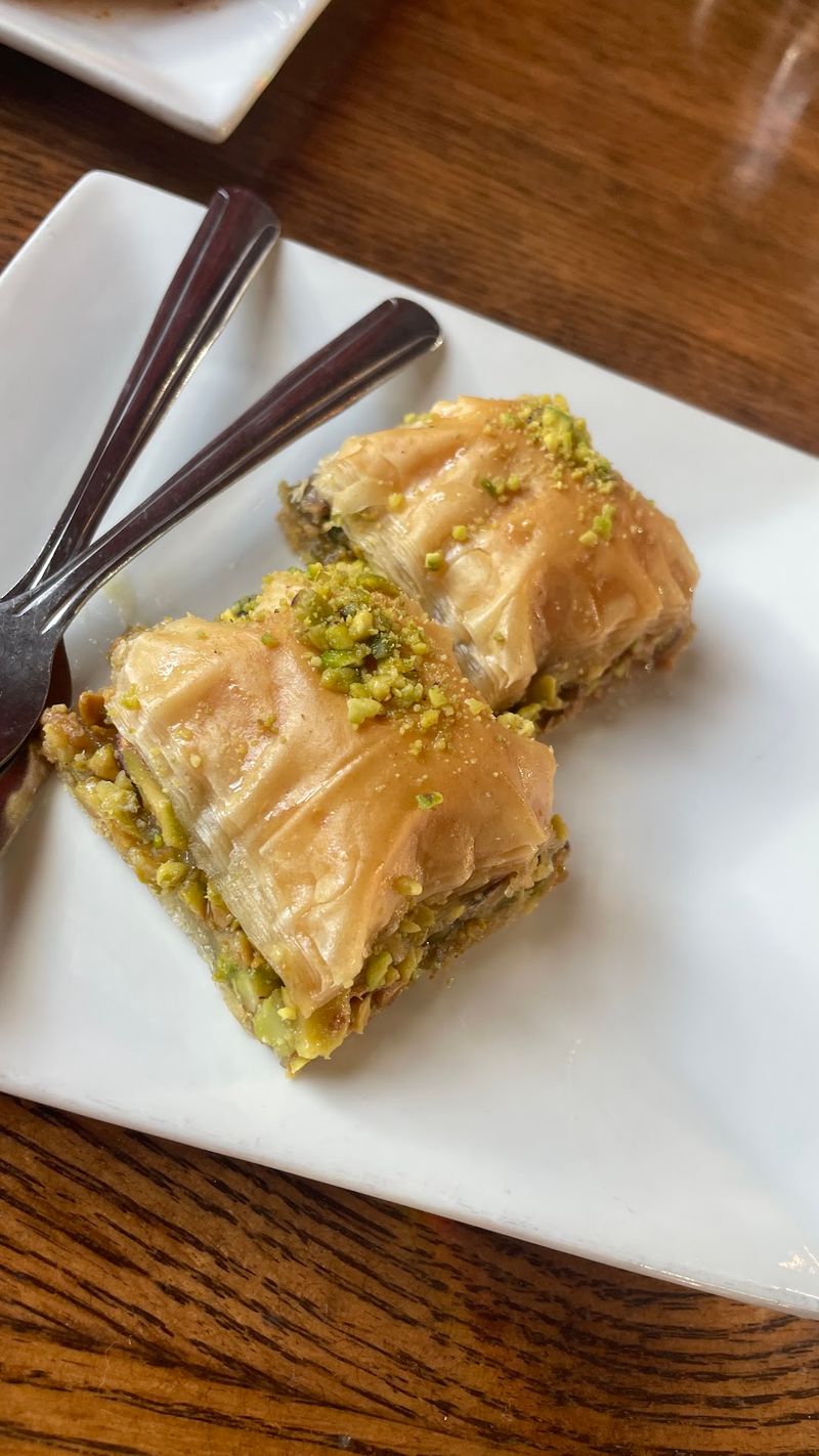 Pistachio Baklava and Milk Pudding