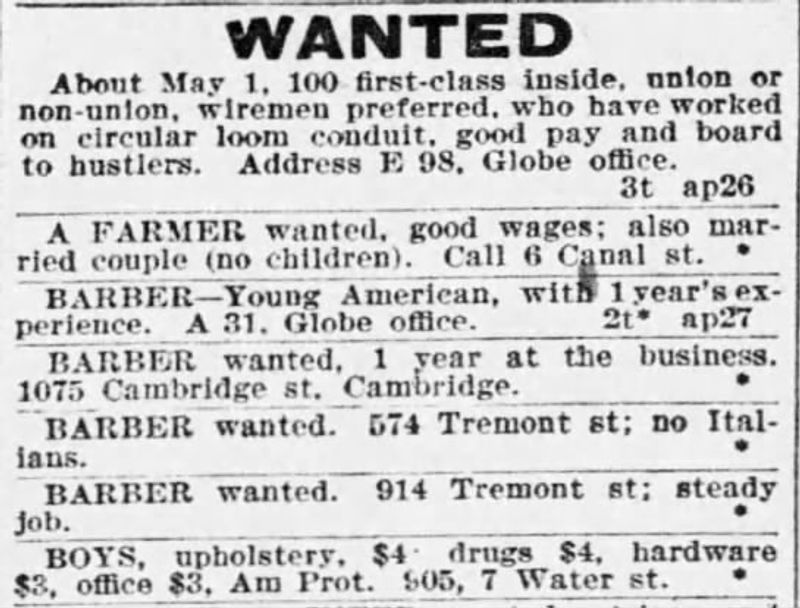 Placing Their Own Job Wanted Ads in Newspapers Placing Their Own Job Wanted Ads in Newspapers