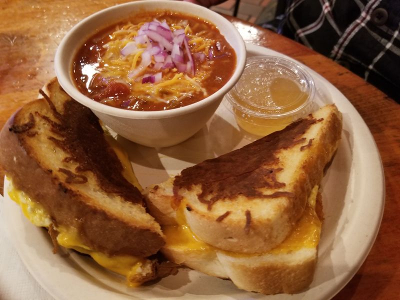 Potato Soup, Chili, and Grilled Cheese Potato Soup, Chili, and Grilled Cheese